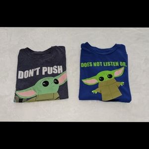 Boy's Star Wars Baby Yoda Shirts